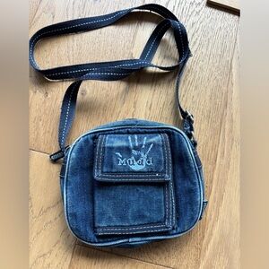 Y2k 90’s Mudd denim mini crossbody bag with rhinestone accent